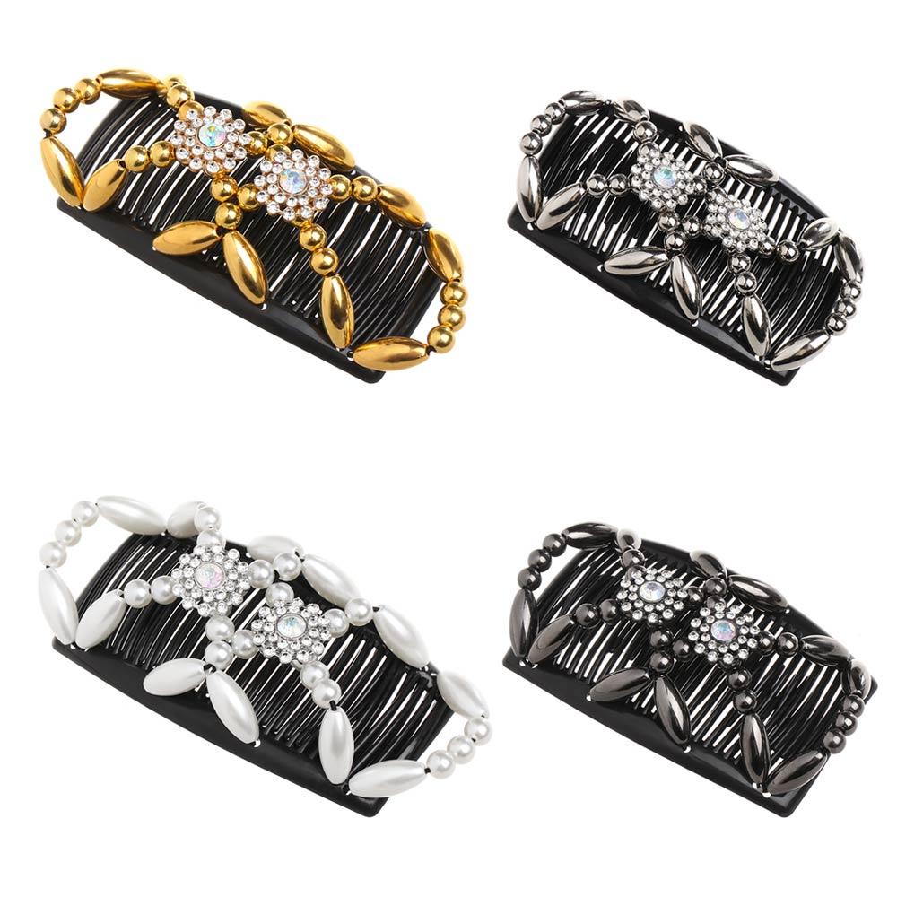 FUTURE Lược Kẹp Tóc Đính Hạt Pha Lê Tạo Kiểu Tóc Thời Trang Cho Nữ