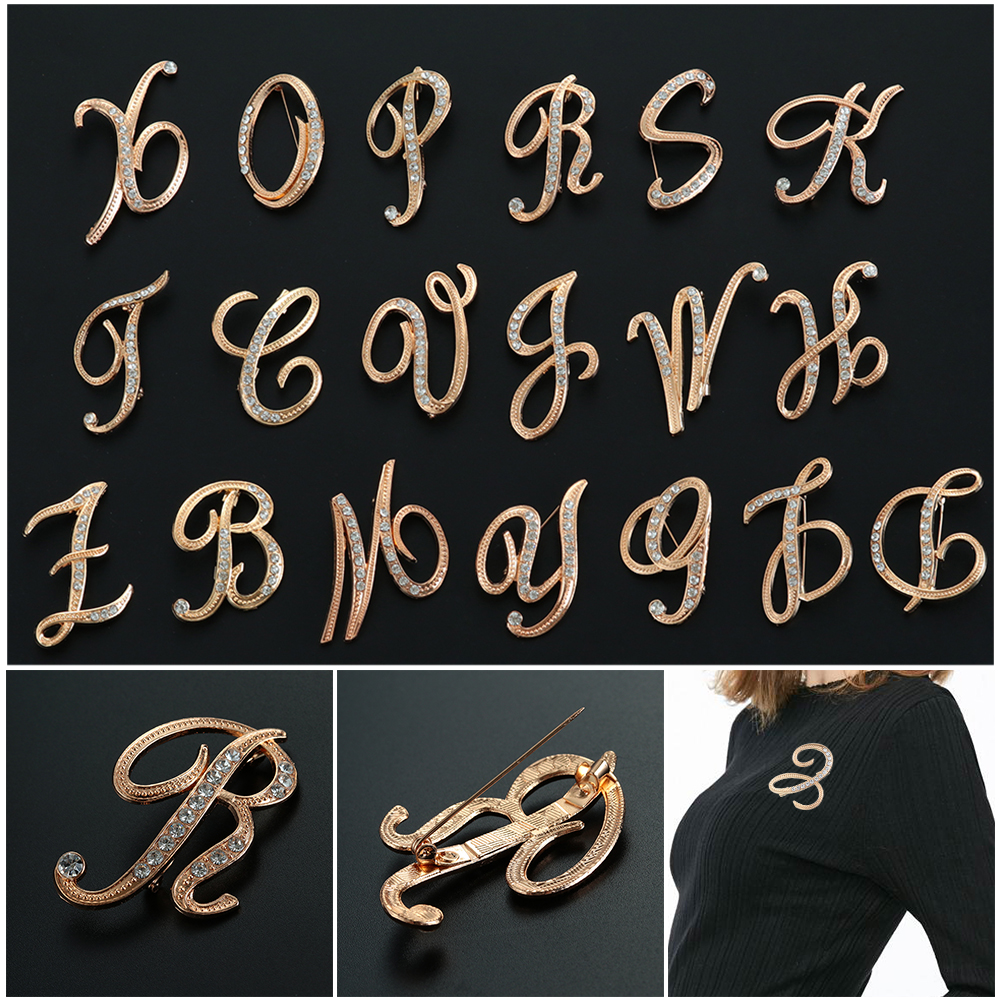 Thời Trang KAREN|Trâm Cài Áo Hình 26 Chữ Cái Tiếng Anh|Phụ Kiện Trang Sức Cổ Áo Vest Màu Sắc Đẹp Mắt Thời Trang|Clip