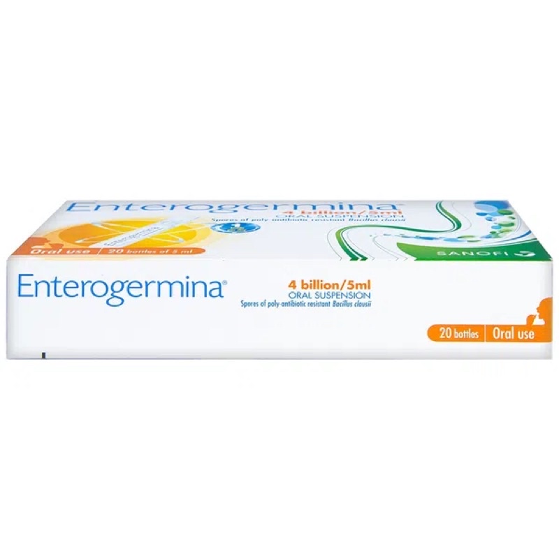 Men Vi Sinh Enterogermina 4 Tỷ 20 Ống (hỗ trợ Loạn Hệ Vi Khuẩn Đường Ruột) sanofi ý italy