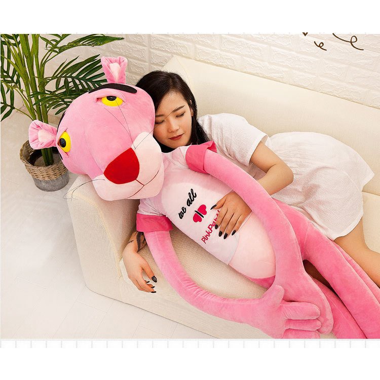 Gấu bông Báo hồng Pink Panther, gối ôm cho bé đủ size 180 cm- 160cm - 130cm - 100cm - 80cm