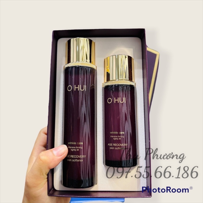 set nước hoa hồng chống nhăn chống lão hoá Ohui Age Recovery (150ml + 100ml)