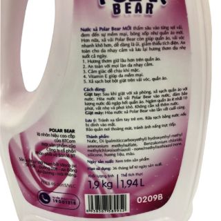 NƯỚC XẢ LÀM MỀM VẢI POLAR BEAR