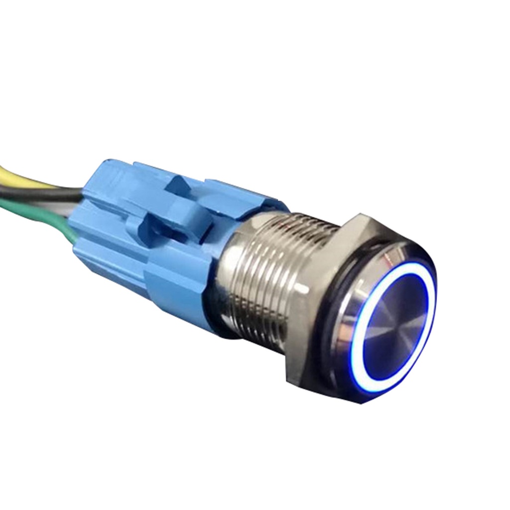 Công tắc đèn LED tự khóa 16mm chống thấm nước