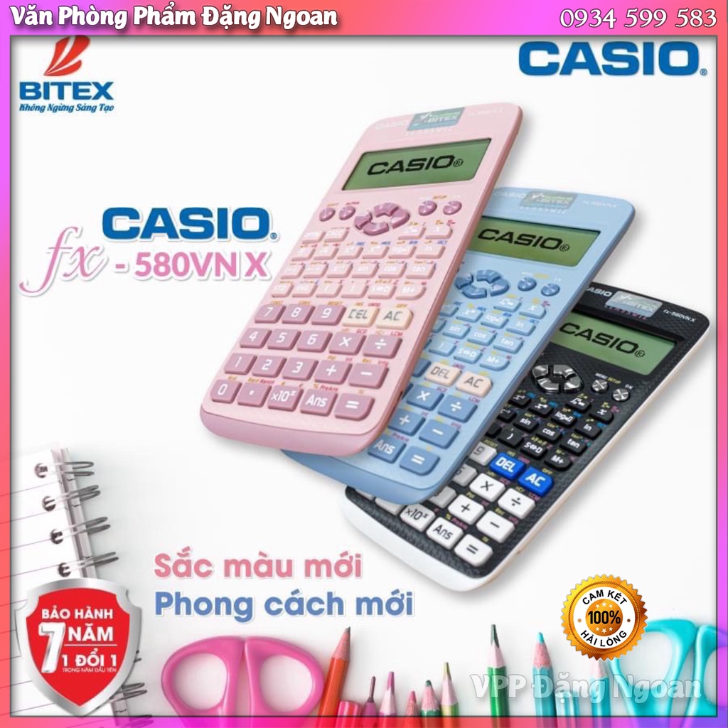 ❤️  Máy Tính Casio FX 580 VNX Hàng Chính Hãng Bảo Hành 7 Năm BITEX - Đặng Ngoan Shop