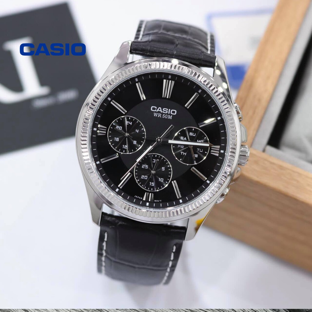 Đồng hồ nam CASIO MTP-1375L-1AVDF chính hãng - Bảo hành 1 năm, Thay pin miễn phí