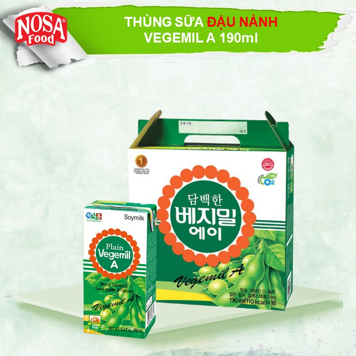 Thùng Sữa Đậu Nành 190ml (16hộp/thùng)