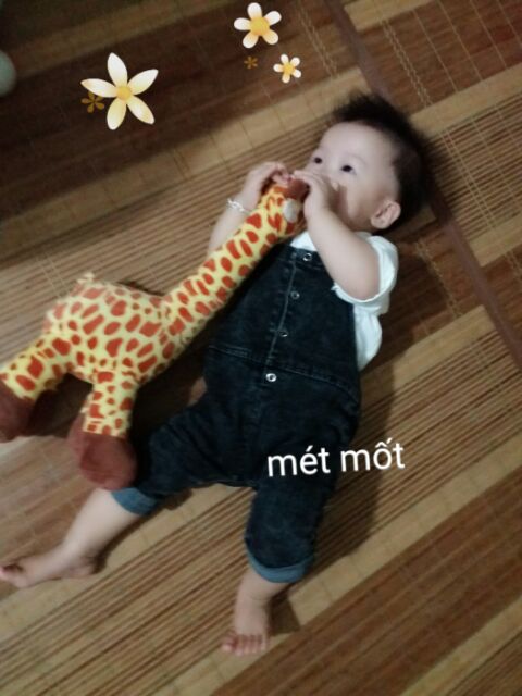 Combo 2set yếm jean+áo somi cho bé