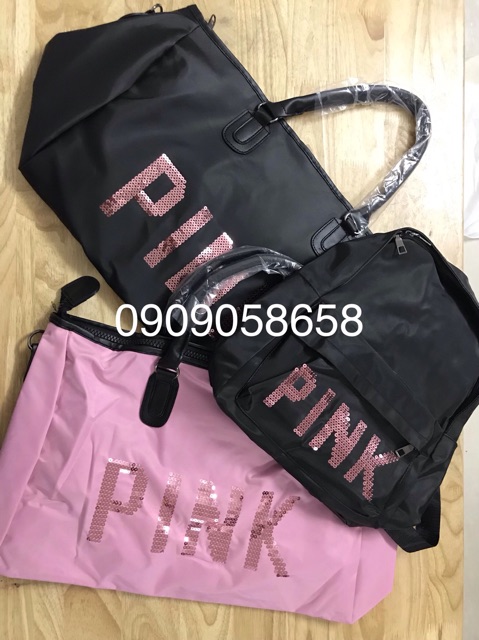 Bộ sưu tập túi đen đại, hồng, Balô Pink