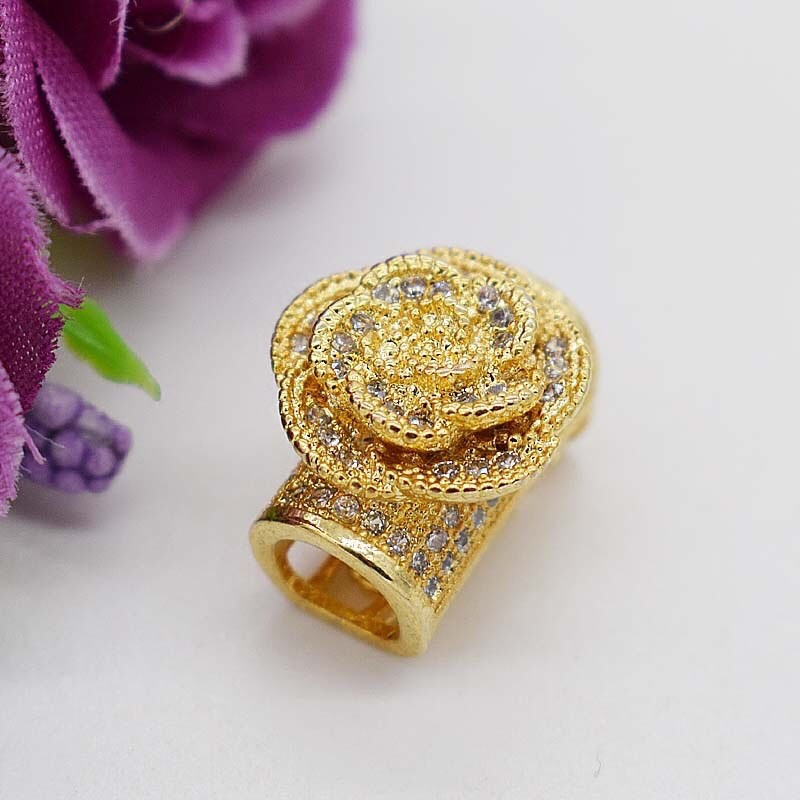 KHO SỈ  Charm hoa trụ đính đá siêu xinh - Hàng loại 1 cực đẹp PL029