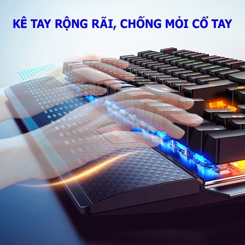 Bàn phím cơ Gaming K100 full led núm chuyển biến âm thanh phiên bản mới nhất