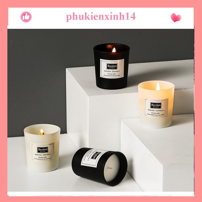 Nến Thơm Thư Giãn Không Khói Cao Cấp Aroma Menahem