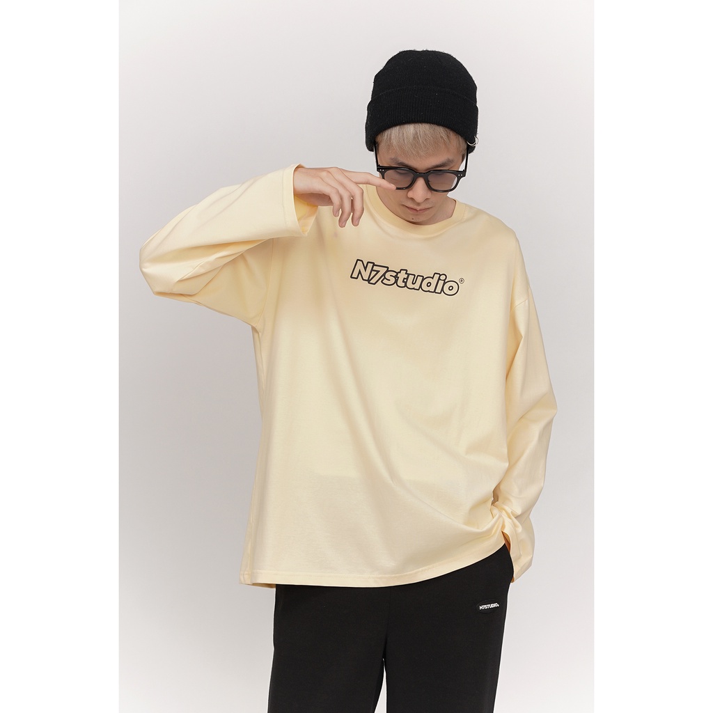 Áo thun dài tay N7 Studio Long Sleeve basic nam nữ form rộng Local Brand