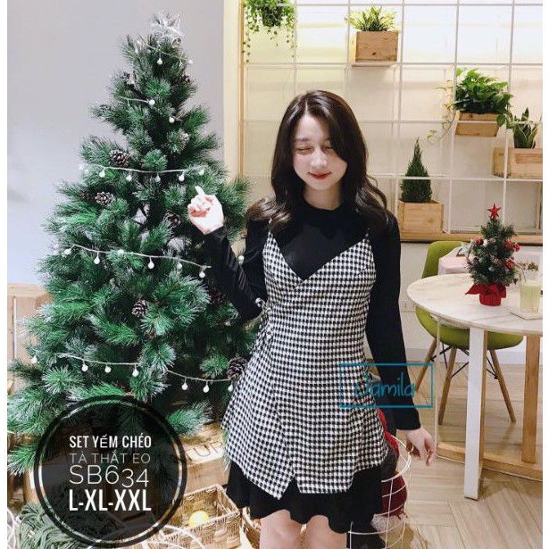 55-85kg Bigsize SET YẾM CHÉO TÀ THẮT EO SB634