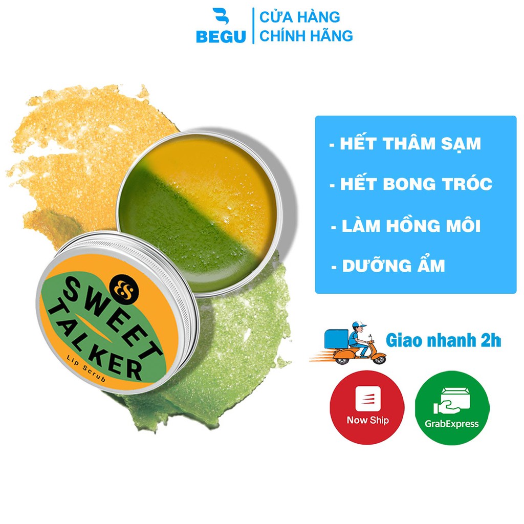 Son Tẩy Tế Bào Chết Môi BareSoul Tẩy Da Chết Môi Sweet Talker Lipscrub 20g - Begu