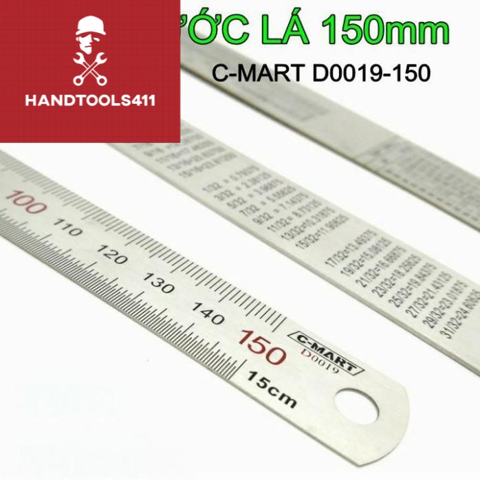 Thước lá C-MART D0019-150 150mm RẺ HƠN HOÀN TIỀN