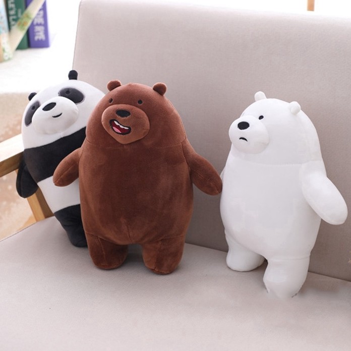 Sale 70% Gấu nhồi bông nhân vật hoạt hình We Bare Bears dễ thương, Panda      30cm Giá gốc 137,000 đ - 64A57