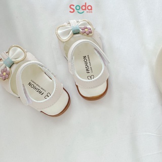 (Ảnh thật) Dép nơ trắng hoa nhí
