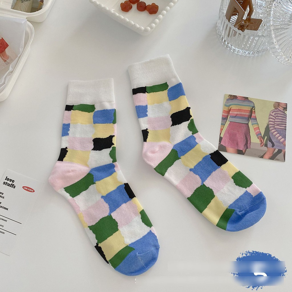 [ TA102 ] Tất Xinh 5 Màu Sắc Màu Xuân