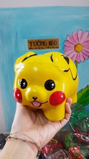Heo đất handmade - pikachu
