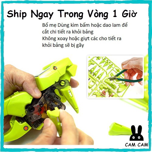 Đồ Chơi Giáo Dục STEM⚡ Chạy Bằng Năng Lượng Mặt Trời⚡ Lắp Ghép 4 trong 1 Robot, Khủng Long, Máy Đào Đất, Tê Giác