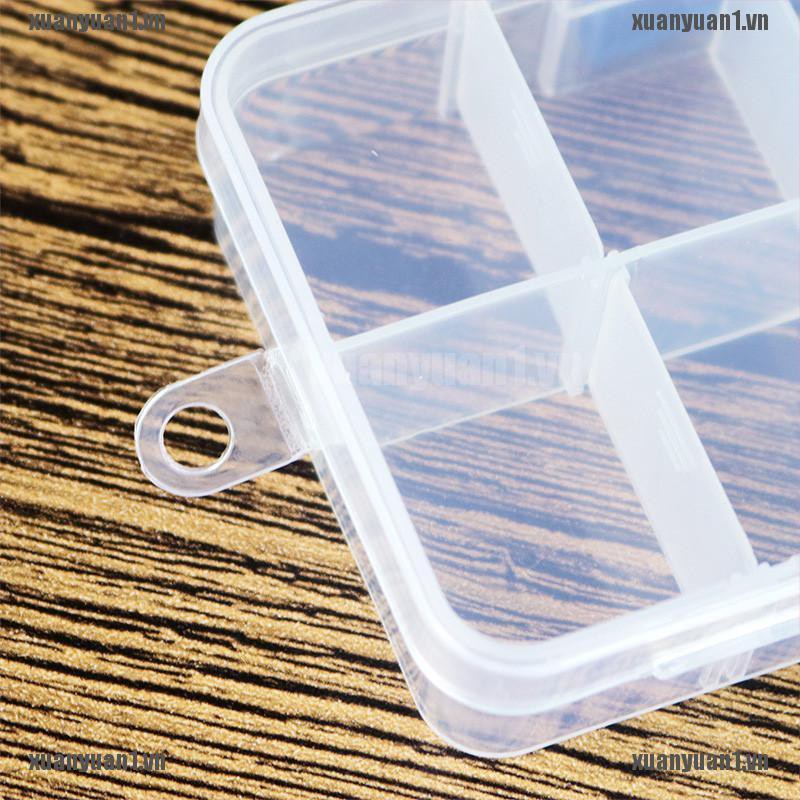 [XUANYUAN1] Set 2 Hộp Nhựa 8 Ngăn Đựng Trang Sức Có Thể Điều Chỉnh