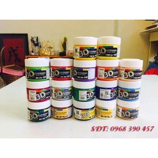 Combo 10 hộp màu Acrylic 100ml các màu cơ bản