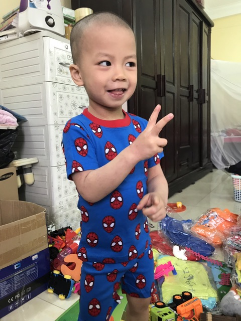Bộ bozip/borip ngắn tay hoạ tiết bé trai 8-21 kg (hình thật cuối)