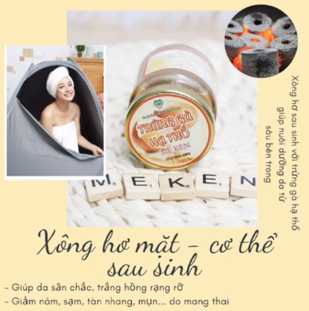 TRỨNG GÀ HẠ THỔ MẸ KEN[Sáng mịn da cung cấp Collagen tươi thiên nhiên]