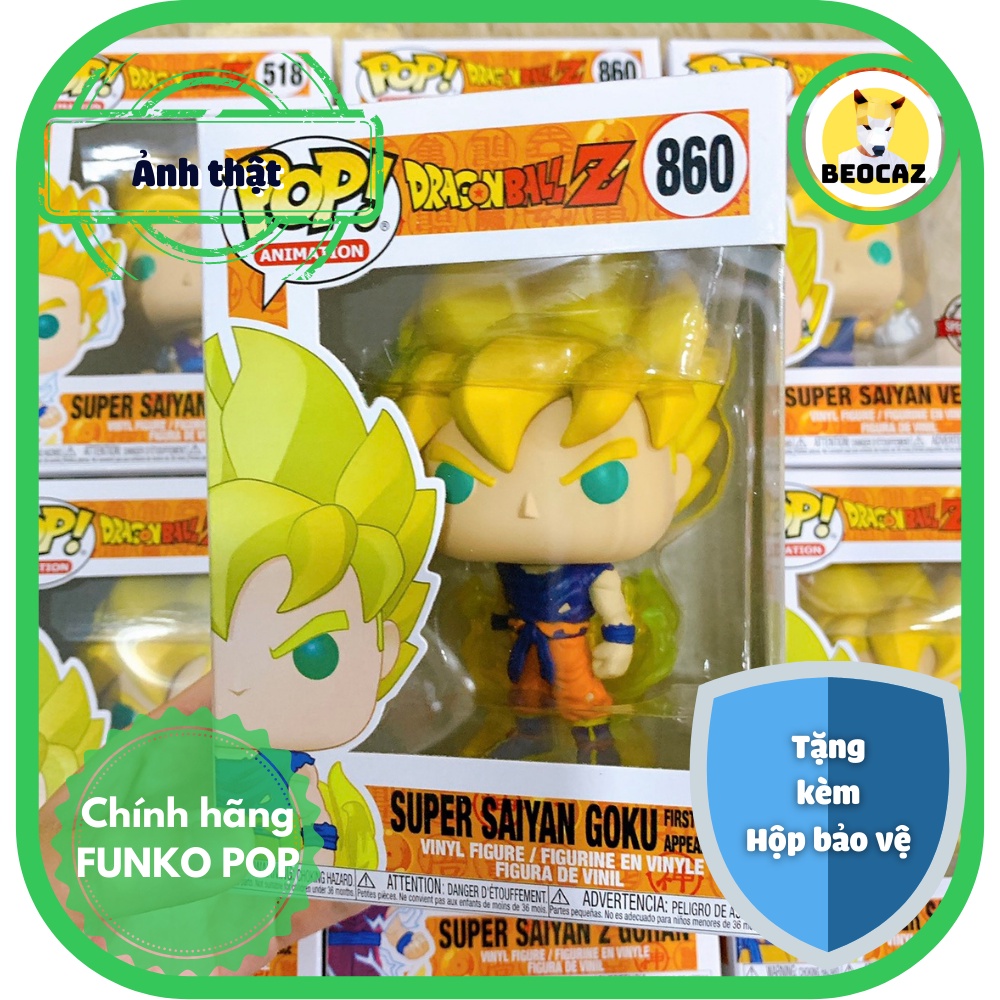 Funko Pop Dragon Balll Chính Hãng Goku Vegito Vegeta Gohan Bảy Viên Ngọc Rồng Dragon Ball tiệm Beocaz Mô hình Anime