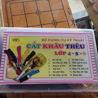 BỘ CẮT KHÂU THÂU LỚP 4,5,6