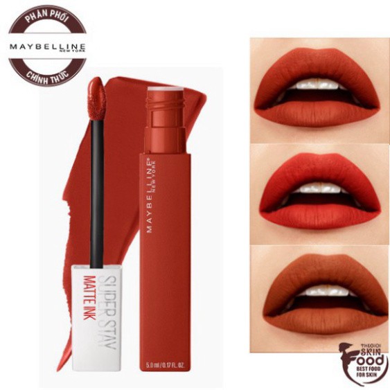 Son Kem Lì, Lên Màu Chuẩn, Lâu Trôi Maybelline New York Superstay Matte Ink City Edition 5ml F58