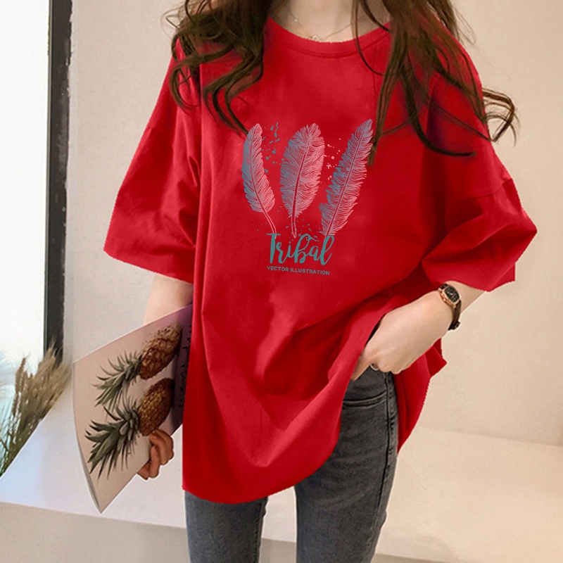 NRVP Áo Thun Cotton Tay Ngắn Dáng Rộng In Hình Bướm Màu Xanh Bơ Thời Trang Mùa Hè Cho Nữ