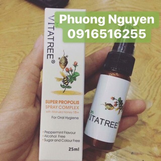 Xịt keo ong 25ml, đát T05/2023