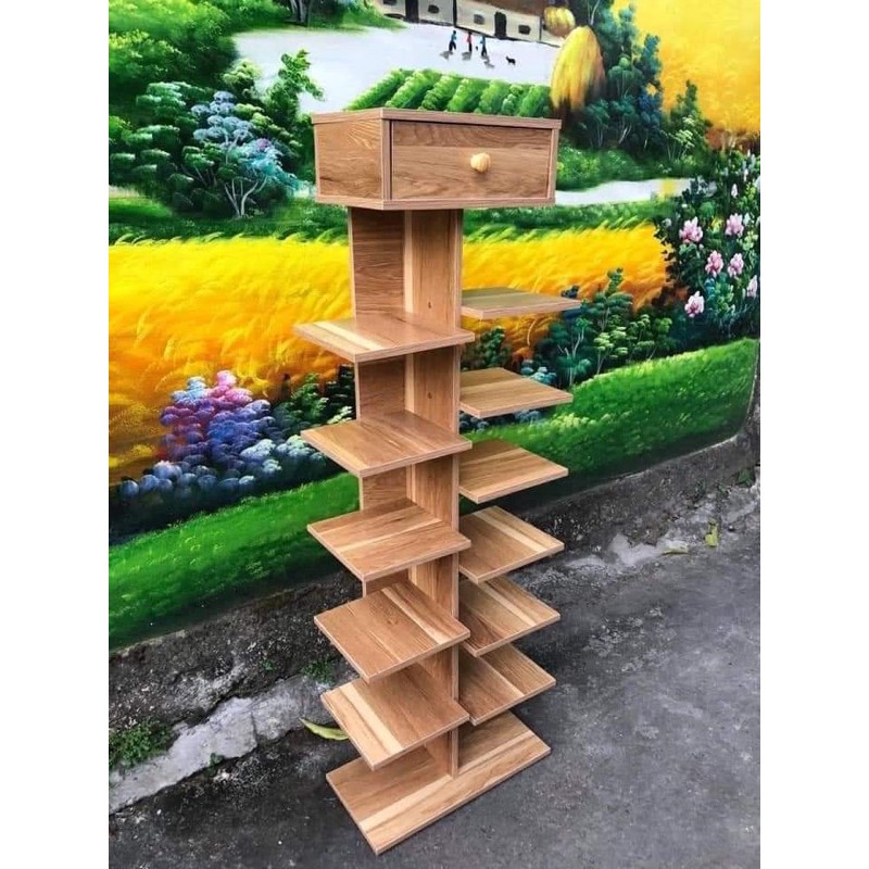Kệ giầy 7 tầng (trắng , vân gỗ)