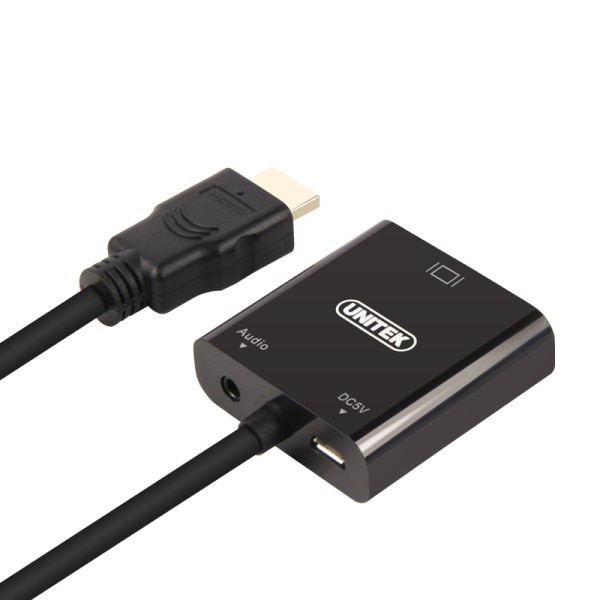 CÁP HDMI TO VGA + AUDIO CHÍNH HÃNG UNITEK Y6333