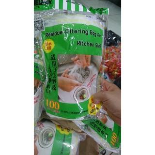 sét 100 Túi Lọc Rác Bồn Rửa Chén