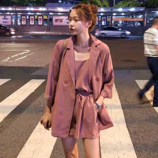 💋SET 3 MÓN😍BLAZER+ QUẦN+ÁO DÂY!!!