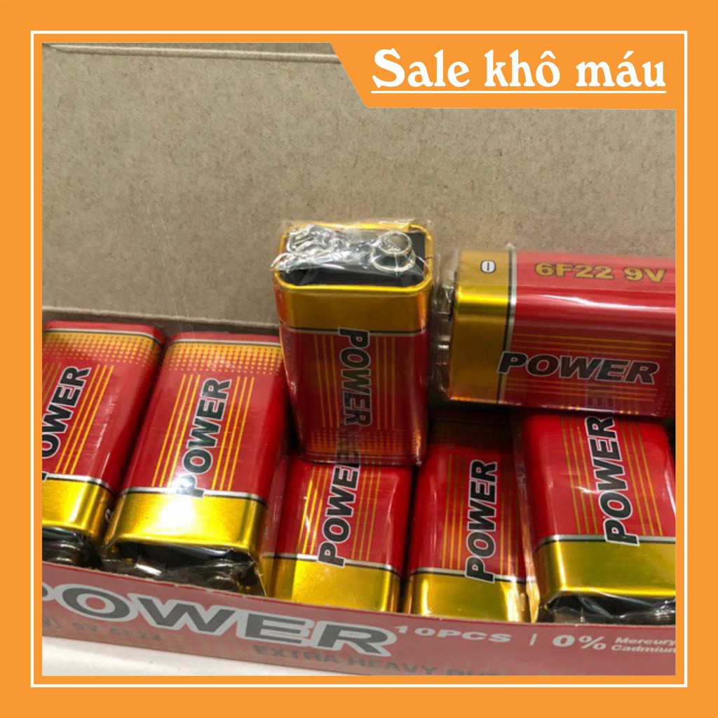 Pin 9V POWER  lOẠI XỊN (Xả Kho) pin giá rẻ.PIN .c