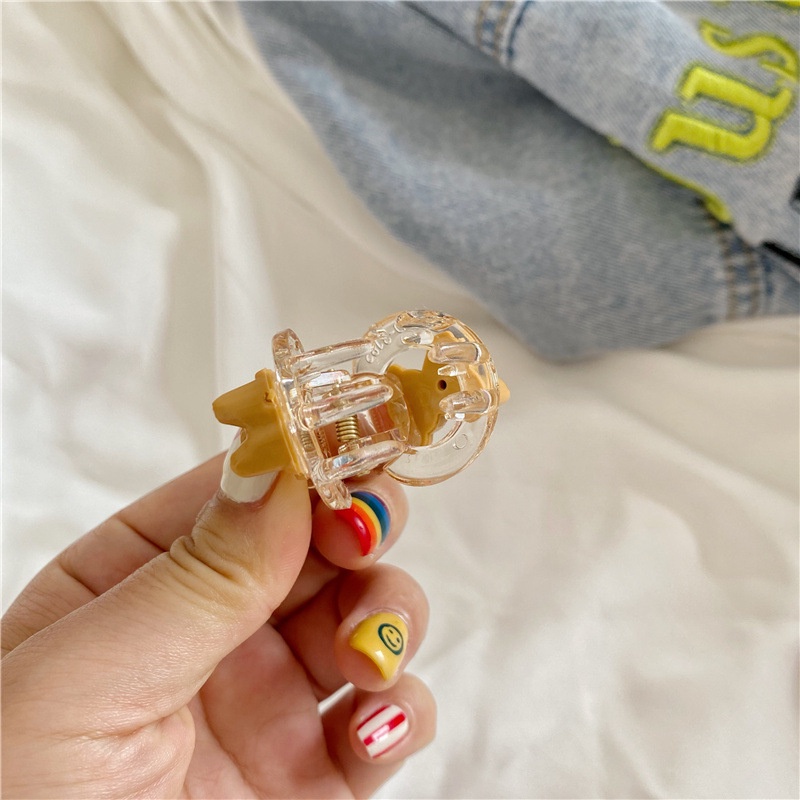 ✨✨(Hàng Mới Về) 1 Kẹp Tóc Móng Vuốt Gấu 3d Mini Bằng Acrylic Phong Cách Retro Cho Bé Gái (Hàng Mới Về) 1 Kẹp Tóc Móng Vuốt Gấu 3d Mini Bằng Acrylic Phong Cách Retro Cho Bé Gái