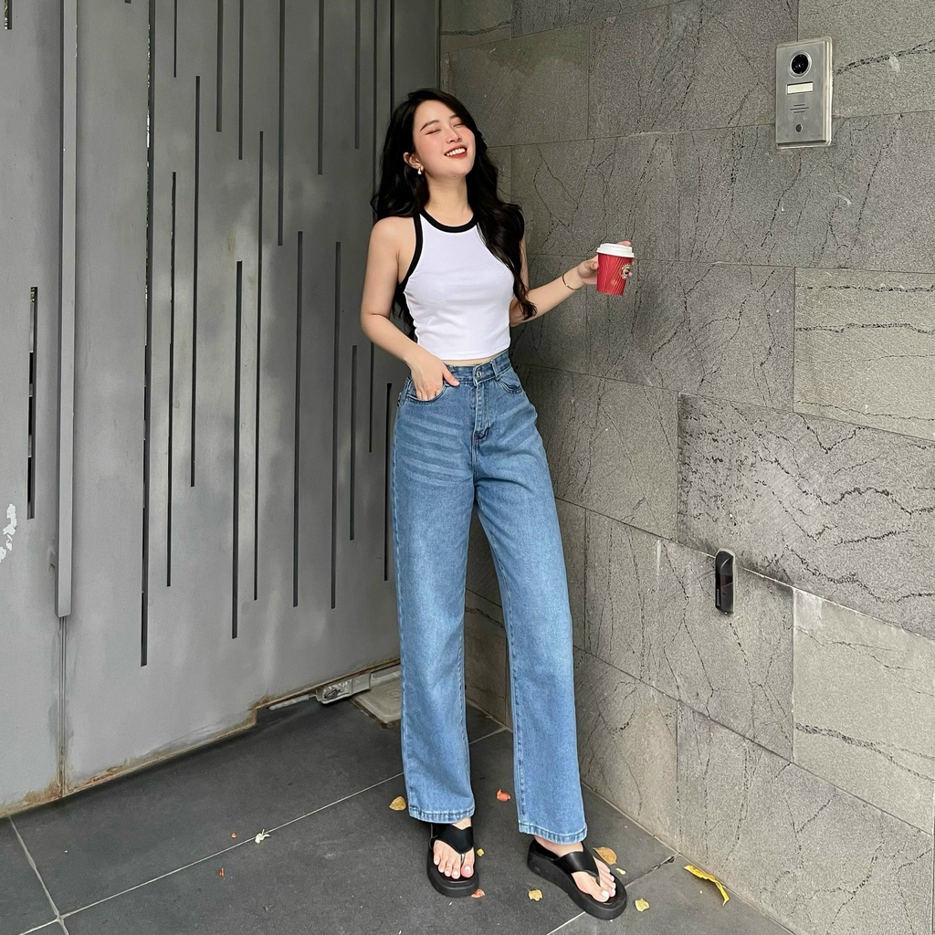 Áo ba lỗ croptop viền