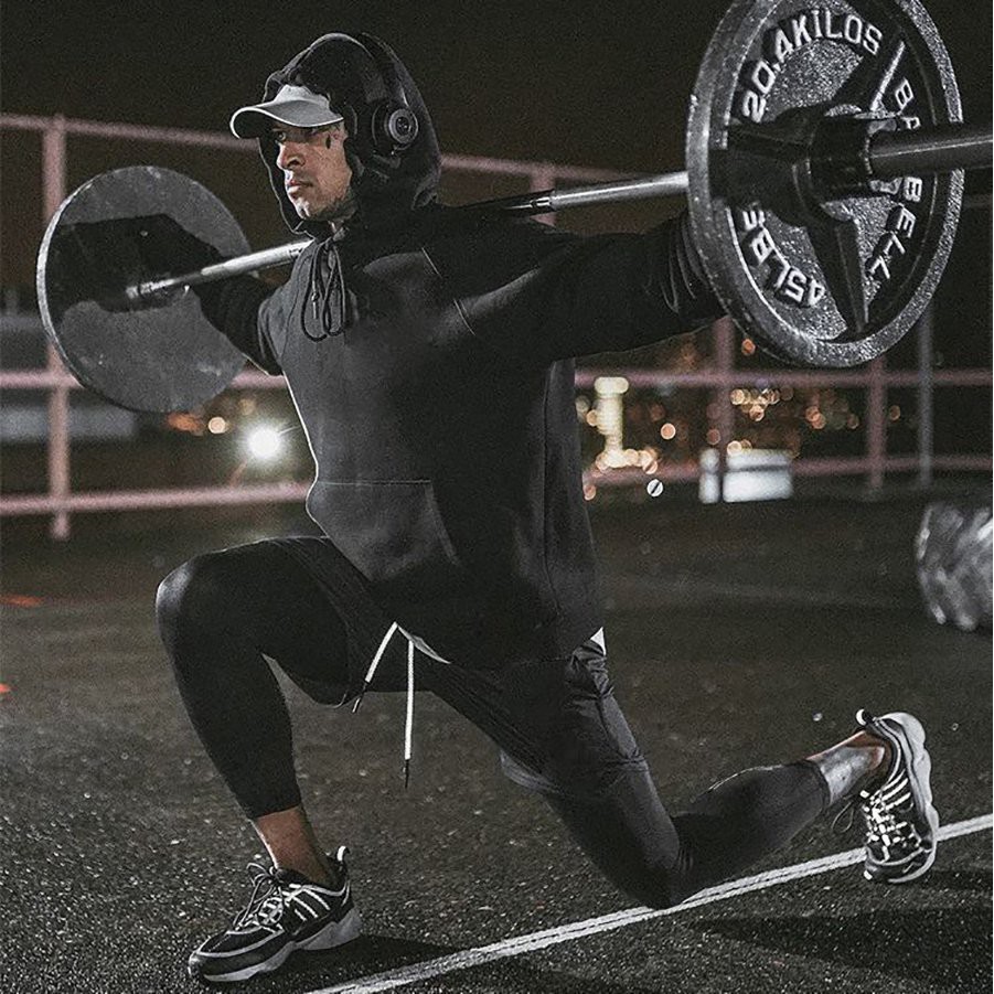 Quần đùi tập gym - chạy bộ 2 lớp liền có lót quần legging