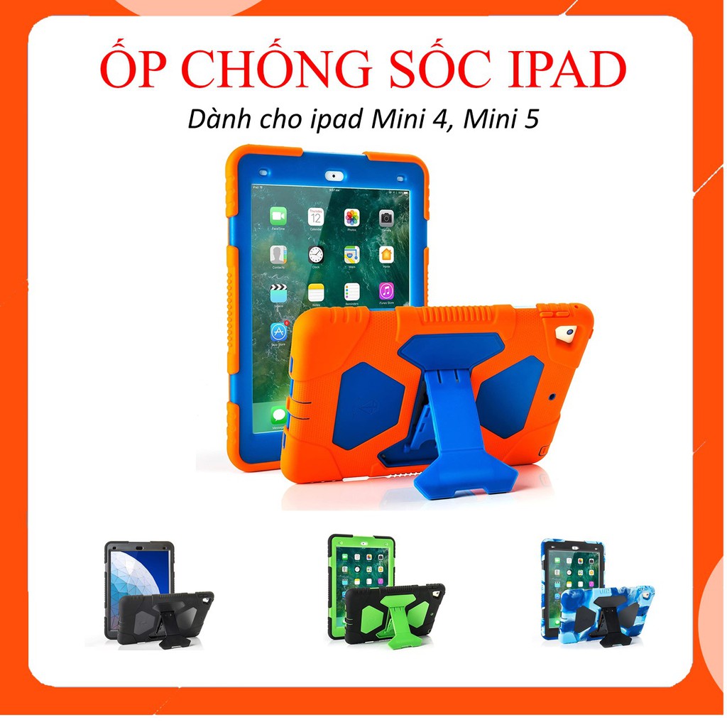 [HOT] Ốp ipad, Bao silicone ipad chống sốc, chống bám vân tay cực tốt dành cho ipad Mini 4 Mini 5 | BigBuy360 - bigbuy360.vn