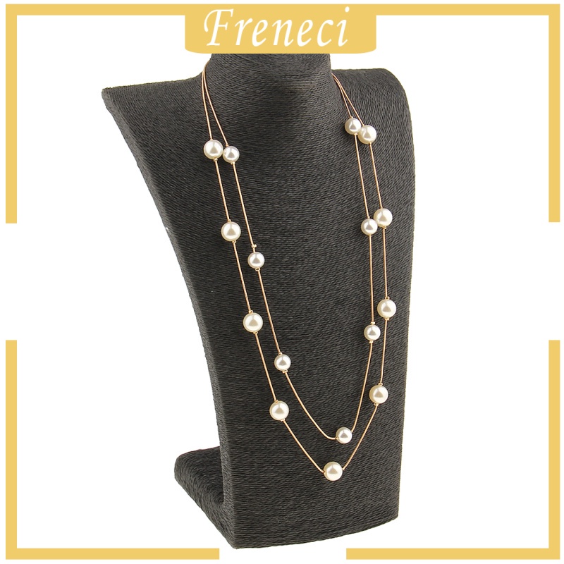 Vòng Cổ Choker Dài Đính Hạt Ngọc Trai Sang Trọng Cho Nữ