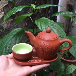 Bộ ấm trà đỏ tử sa Độc ẩm - Nhị ẩm - Tam ẩm
