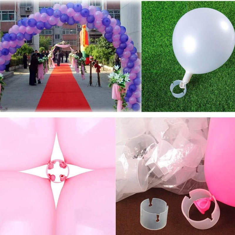 Bộ 50 Vòng Kẹp Nối Bong Bóng Trang Trí Tiệc Cưới / Sinh Nhật
