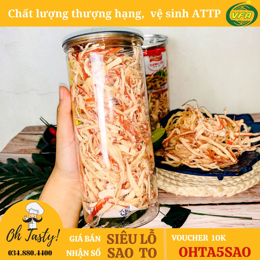 300G Hũ Mực Hấp Dừa Xé Sợi Tasty Food