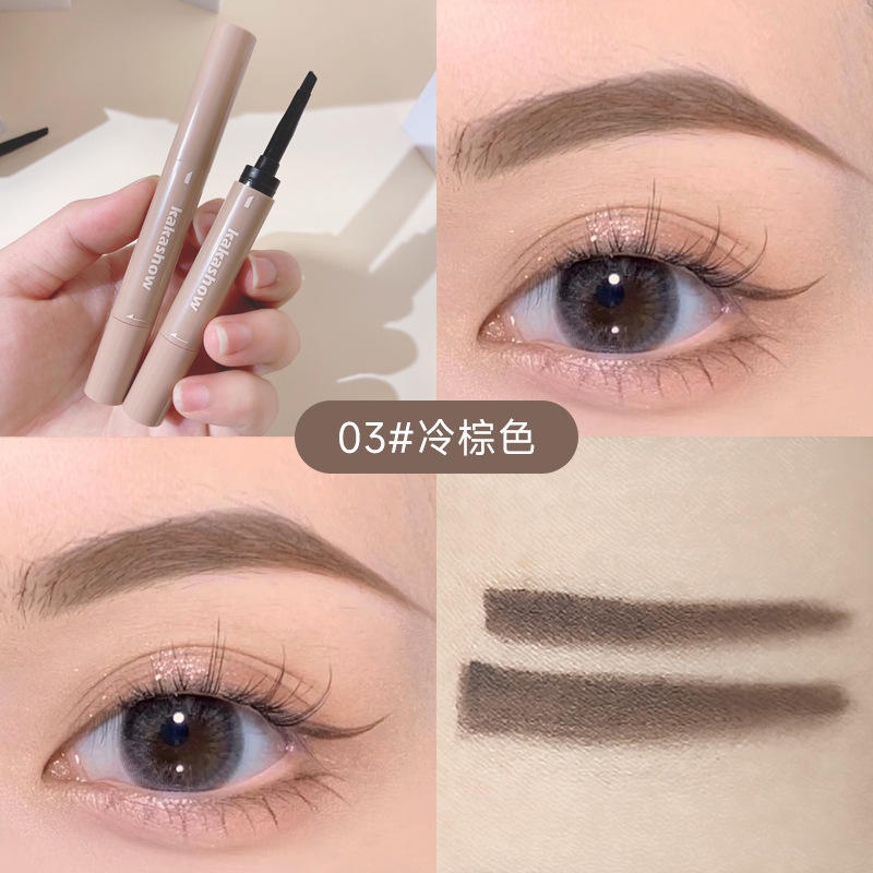 Bút Kẻ Lông Mày 4 Màu Sắc Tùy Chọn Chống Thấm Nước Lâu Trôi Trang Điểm Tự Nhiên