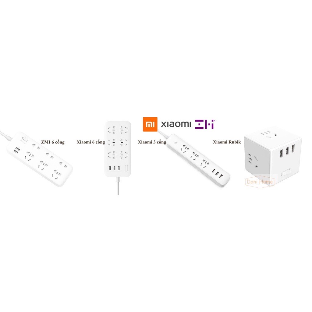 [GIAO HỎA TỐC 2H]Ổ cắm điện Xiaomi Mi Power Strip đa chức năng 6 CỔNG/3 CỔNG + 3USB/ ZMi 6 CỔNG + 2USB