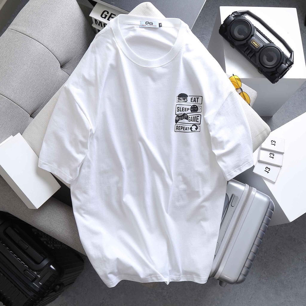 Bigsize < 125kg Áo thun nam tay ngắn không cổ bigsize | BigBuy360 - bigbuy360.vn