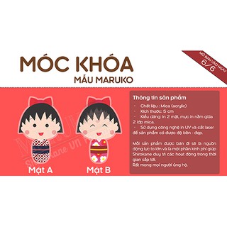 Móc khóa Acrylic - Mẫu MARUKO 1